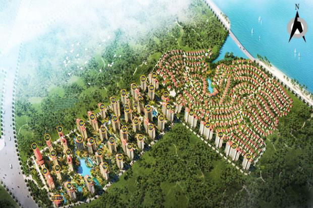 澄迈海湾雨林建面为58㎡-86㎡1居-2居在售，均价15000元/㎡