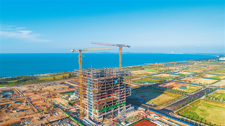 海南国际能源交易中心项目年底竣工投入使用