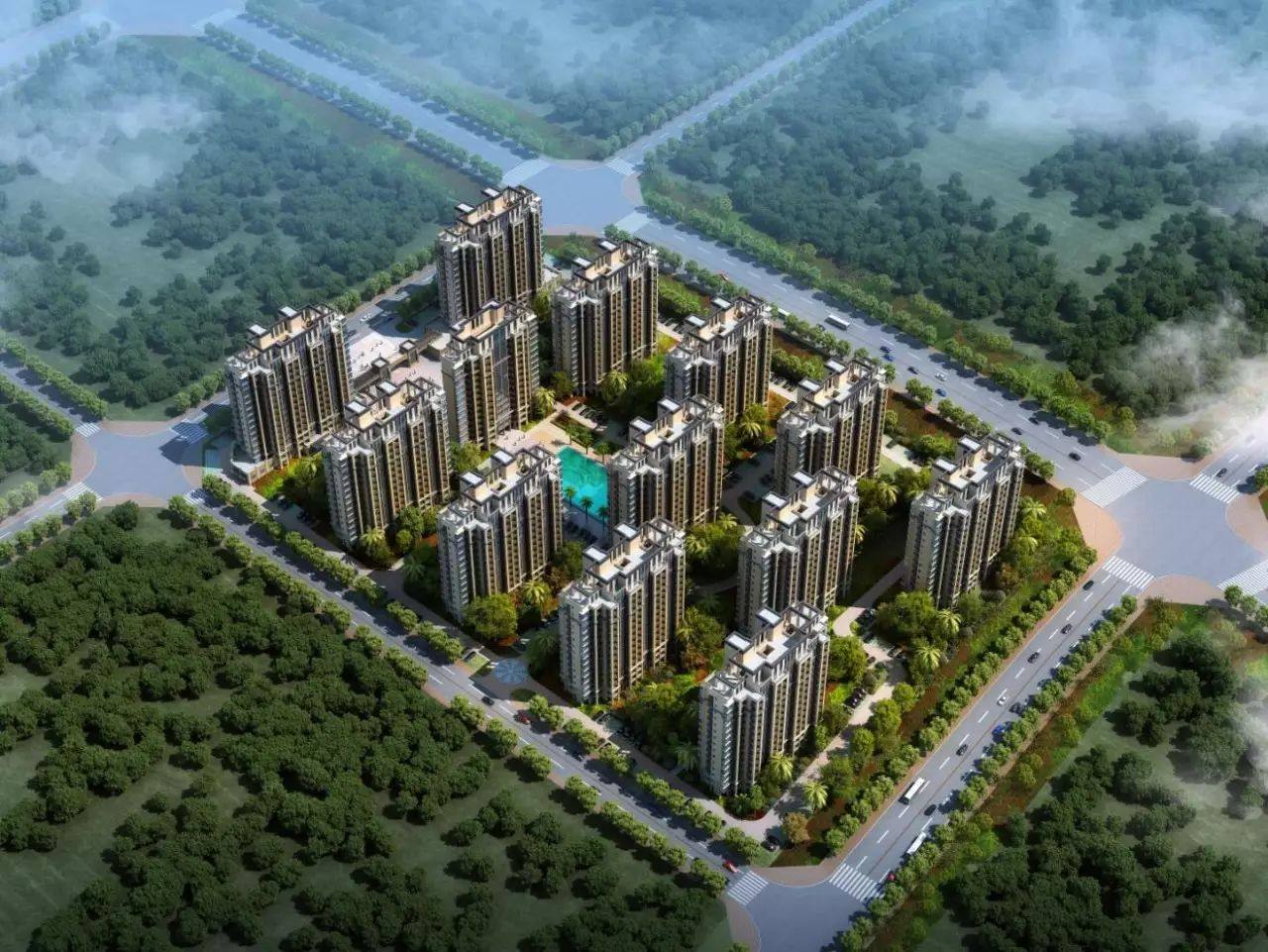 新合鑫观悦城 在售公寓户型建面108-118㎡ 均价： 8280元/㎡起